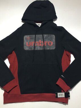 Umbro Pullover Hoodie Black Men ( XL ) New with Tags